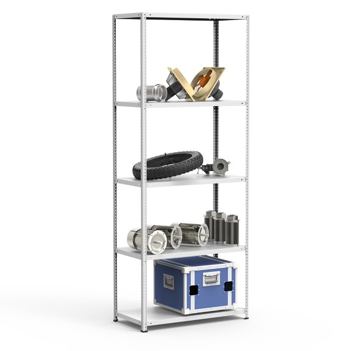 Усиленные металлические стеллажи СТФУ с нагрузкой на полку до 200 кг.