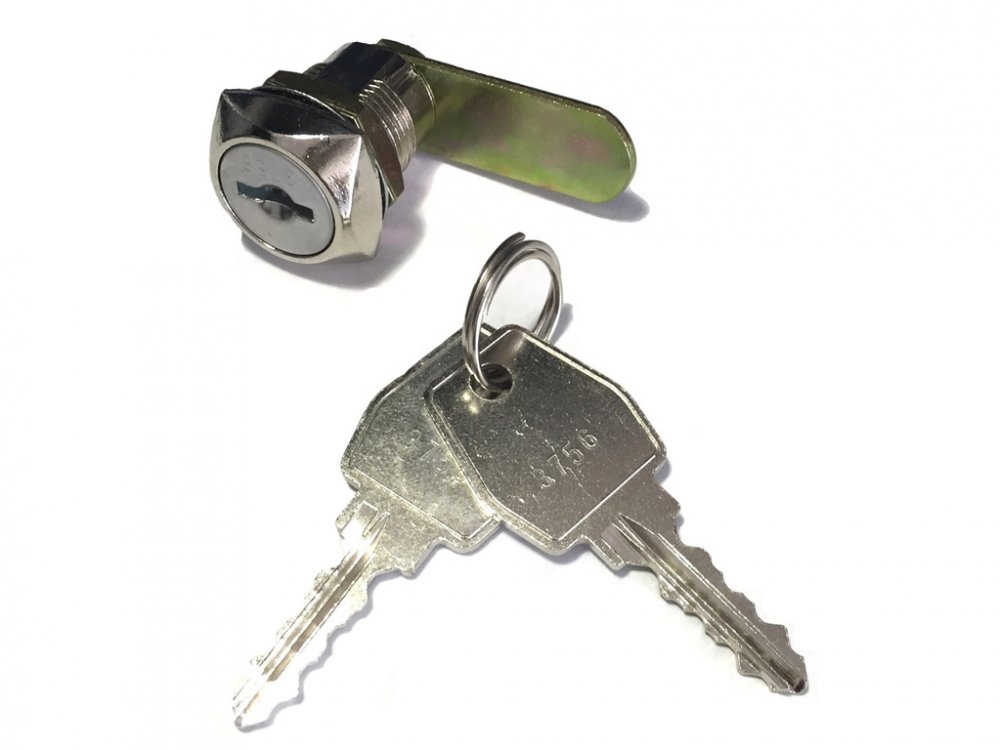 Замок почтовый ЗП 20*18,5 прямой повышенной секретности 1:1000 усиленный ключ